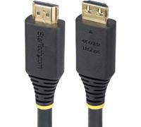 StarTech.com Câble HDMI haute vitesse de 4,5m avec connecteurs à poignée, 4K 60Hz/1440p 144Hz, 18 Gbps, HDR10/HDCP 2.2, câble arc UHD HDMI 2.0 pour TV/moniteur/écran, gaine TPE