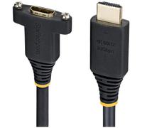 StarTech.com Câble HDMI pour Panneau de 2m (6ft), Extension HDMI Haute Vitesse sur Panneau, 4K 60Hz/1440p 144Hz, Adaptateur HDMI Mâle vers Femelle sur Panneau
