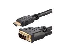 StarTech.com Câble HDMI vers DVI-D 1.8m Mâle/Mâle Noir - HDMIDVIMM6 - Connecteurs plaqués nickel, AWG 28, RoHS, CE, REACH