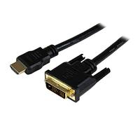 StarTech.com Câble HDMI vers DVI-D M/M 1,5 m - Cordon HDMI vers DVI-D Mâle / Mâle - 1,5 Mètres Noir - Plaqués Or (HDDVIMM150CM)