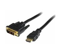 StarTech.com Câble HDMI vers DVI de 50cm - Cordon / Câble adaptateur HDMI DVI-D - Mâle / Mâle - Noir, Plaqués or - Câble adaptateur - DVI-D mâle pour HDMI mâle - 50 cm - double blindage - noir