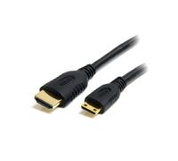 StarTech.com Câble HDMI vers Mini HDMI 1m, HDMI 1.4b, Ethernet, 3D, 4K (3840x2160), ARC, HDCP 1.4, Or, Noir, HDACMM1M