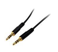 StarTech.com Câble jack audio de 3,5 mm - Cordon stéréo auxiliaire mince de 3 m - M/M (MU10MMS) - câble audio - 3 m