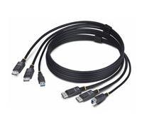 StarTech.com Câble KVM Double DP de 1,8m et USB 5Gbps