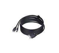StarTech.com Câble KVM HDMI et USB 5Gbps 3 m – 4K60Hz HDR10 – HDMI/USB A→B – Noir