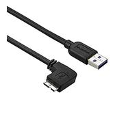 StarTech.com Câble Micro USB 3.0 slim - Cordon USB-A vers Micro-B à angle gauche de 1 m - USB 3.1 Gen 1 (5 Gb/s) - M/M (USB3AU1MLS)