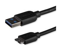 StarTech.com Câble Micro USB 3.0 slim de 3m - Cordon USB A vers Micro B - M/M - Noir