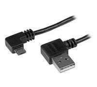 StarTech.com Câble USB A vers Micro B de 2 m avec connecteurs coudés à angle droit - M/M - Noir
