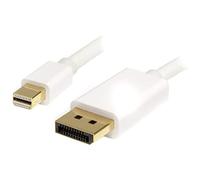 StarTech.com Câble Mini DisplayPort vers DisplayPort 1.2 de 2m - Câble Adaptateur Mini DP vers DP 4K x 2K UHD - Câble Mini DP vers DP pour Moniteur - Cordon de Conversion mDP vers DP (MDP2DPMM2MW)