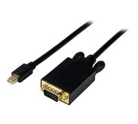 StarTech.com Adaptateur Mini DisplayPort vers VGA - Câble Actif Vidéo Display Port Mâle vers VGA Mâle pour Apple Mac ou PC - Noir 91cm - Convertisseur vidéo - VGA - DisplayPort - noir