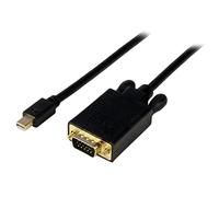 StarTech.com Adaptateur Mini DisplayPort vers VGA - Câble Display Port Mâle VGA Mâle 1920x1200 - Noir 1,8m
