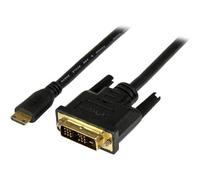 StarTech.com Câble Mini HDMI vers DVI de 1m - Câble DVI-D vers HDMI (1920x1200p) - Mini HDMI Mâle 19 Broches vers DVI-D Mâle - Câble Convertisseur pour Moniteur Numérique M/M (HDCDVIMM1M)