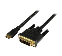 StarTech.com Câble Mini HDMI vers DVI de 2m - Câble DVI-D vers HDMI (1920x1200p) - Mini HDMI Mâle 19 Broches vers DVI-D Mâle - Câble Convertisseur pour Moniteur Numérique M/M