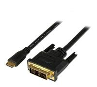 StarTech.com Câble Mini HDMI vers DVI de 2m - Câble DVI-D vers HDMI (1920x1200p) - Mini HDMI Mâle 19 Broches vers DVI-D Mâle - Câble Convertisseur pour Moniteur Numérique M/M (HDCDVIMM2M)