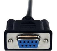 StarTech.com Câble Null Modem Croisé Série RS232 DB9 1 m - Cordon Null Modem RS232 Male Femelle - Câble NullModem DB9 (M) DB9 (F) Noir 1m - Câble de modem nul - DB-9 (F) pour DB-9 (M) - 1 m - noir - p