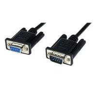 StarTech.com Câble Null Modem croisé série RS232 DB9 2 m - Cordon Null Modem RS232 male femelle - Câble Null Modem M/F - Noir 2m - Câble de modem nul - DB-9 (F) pour DB-9 (M) - 2 m - noir - pour P/N: 