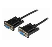 StarTech.com Câble null modem série DB9 RS232 de 1m - Cordon série DB9 vers DB9 - Femelle / Femelle - Noir - câble de modem nul - DB-9 pour DB-9 - 1 m