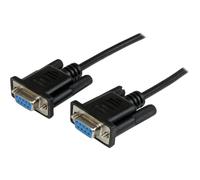 StarTech.com Câble null modem série DB9 RS232 de 2m - Cordon série DB9 vers DB9 - Femelle / Femelle - Noir - Câble de modem nul - DB-9 (F) pour DB-9 (F) - 2 m - moulé, vis moletées - noir - pour...