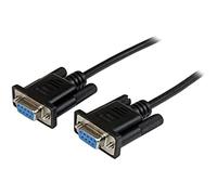 StarTech.com Câble null modem série DB9 RS232 de 1m - Cordon série DB9 vers DB9 - Femelle / Femelle - Noir - câble de modem nul - DB-9 pour DB-9 - 1 m
