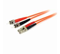 StarTech Câble patch fibre optique duplex FIBLCST1 62,5/125 OM1 1 m LC-ST LSZH Orange
