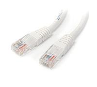 StarTech.com Câble patch UTP Cat5e de 15 m avec RJ45 moulé blanc - Cordon de connexion de 15 m (M45PAT15MWH)