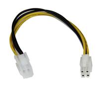 StarTech.com Câble rallonge d'alimentation processeur P4 4 broches ATX12V de 20 cm - M/F (ATXP4EXT)