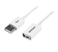 Startech StarTech.com Câble Rallonge USB 1m - Cable USB 2.0 A-A Mâle / Femelle - Blanc