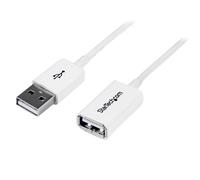 StarTech.com Câble Rallonge USB 2m - Câble USB 2.0 A-A Mâle / Femelle - Blanc
