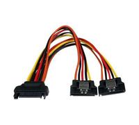 StarTech.com Câble répartiteur en Y d'alimentation SATA vers 2x SATA avec verrouillage - 15 cm - Câble doubleur alimentation SATA - répartiteur d'alimentation - alimentation SATA pour alimentation SATA - 15.24 cm