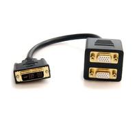 StarTech.com Câble Répartiteur en Y DVI-I Analogique vers Double VGA 30 cm - Câble Splitter DVI VGA - M/F (DVISPL1VV)