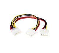 StarTech.com Câble Répartiteur Molex LP4 Mâle vers Double LP4 Femelle 23cm - PYO2L - Câble en Y Molex 4-Pin vers SP4 (4-Pin) et LP4 (4-Pin) - RoHS