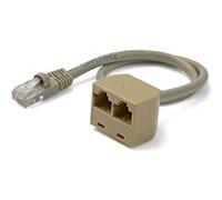 StarTech.com Câble répartiteur RJ45 - 1x (M) 2x (F)
