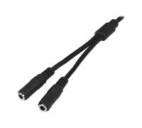 StarTech.com Câble répartiteur stéréo Slim - Mâle 3,5 mm vers 2 femelles 3,5 mm