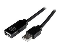 StarTech.com Câble Répéteur USB 15 m - Rallonge USB Actif - Câble d'Extension USB - 1x USB A Mâle - 1x USB A Femelle black