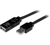 Startech.Com Câble Répéteur Usb 15 M - Rallonge Usb Actif - Câble D'Extension Usb - 1X Usb A Mâle - 1X Usb A Femelle Black