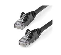StarTech.com Câble Réseau 3m Cat6 U/UTP Noir, LSZH, RJ45 Mâle, Contacts Or, 10GBase-T 10000 Mbit/s 650MHz, AWG24, PoE 100W