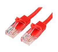 StarTech Câble réseau Cat5e UTP 45PAT2MRD – Patch RJ45 M/M anti-accroc 2 m Rouge