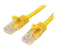 StarTech Câble réseau Cat5e UTP 45PAT10MYL – Cordon patch RJ45 sans crochet 10 m Jaune