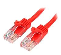 StarTech Câble réseau Cat5e 45PAT10MRD - UTP RJ45 sans crochet - 10 m Rouge