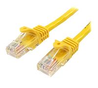 StarTech.com Câble réseau Cat5e UTP sans crochet - 5 m Jaune - Cordon Ethernet RJ45 anti-accroc - Câble patch - câble réseau - 5 m - jaune