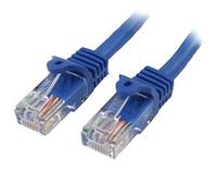 StarTech.com Câble réseau Cat5e UTP sans crochet de 1 m - Cordon Ethernet RJ45 anti-accroc - Câble patch - M/M - Bleu (45PAT1MBL)