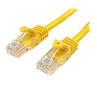 StarTech.com Câble réseau Cat5e UTP sans crochet de 2m - Cordon Ethernet RJ45 anti-accroc - M/M - Jaune