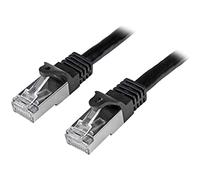 StarTech.com Câble réseau Cat6 blindé SFTP sans crochet - 2 m Noir - Cordon Ethernet RJ45 anti-accroc - Câble patch (N6SPAT2MBK)