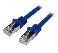 StarTech.com Câble réseau Cat6 blindé SFTP sans crochet - 3 m Bleu - Cordon Ethernet RJ45 anti-accroc - Câble patch (N6SPAT3MBL)