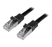 StarTech.com Câble réseau Cat6 blindé SFTP sans crochet - 3 m Noir - Cordon Ethernet RJ45 anti-accroc - Câble patch (N6SPAT3MBK)
