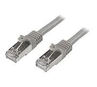 StarTech.com Câble réseau Cat6 blindé SFTP sans crochet de 50 cm - Cordon Ethernet RJ45 anti-accroc - M/M - Gris (N6SPAT50CMGR)