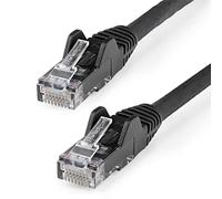 StarTech.com Câble réseau Cat6 Gigabit UTP sans crochet de 15m - Cordon Ethernet RJ45 anti-accroc - M/M - Noir (N6PATC15MBK)