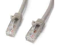 StarTech.com Câble réseau Cat6 Gigabit UTP sans crochet de 15m - Cordon Ethernet RJ45 anti-accroc - M/M - Gris (N6PATC15MGR)