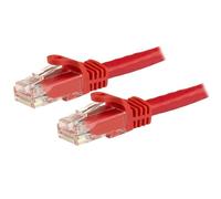 StarTech.com Câble réseau Cat6 Gigabit UTP sans crochet de 15m - Cordon Ethernet RJ45 anti-accroc - M/M - Rouge