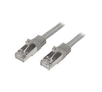 StarTech.com Câble réseau Cat6 blindé SFTP sans crochet de 5 m - Cordon Ethernet RJ45 anti-accroc - M/M - Gris